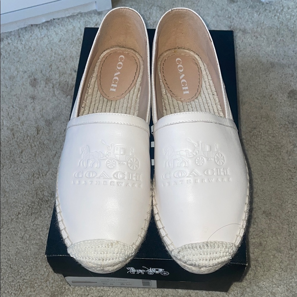 Coach Women's White Espadrille Shoes